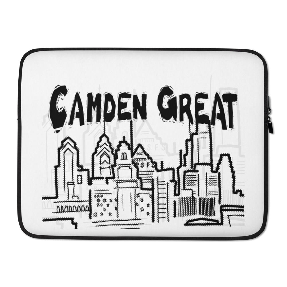 Camden Great Laptop Sleeve BW