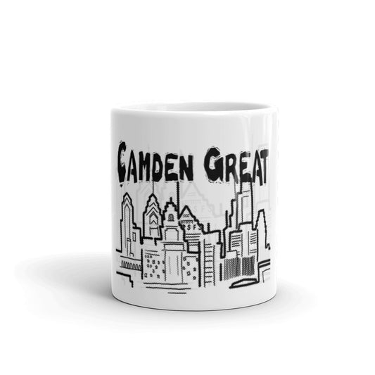 Camden Great White glossy mug